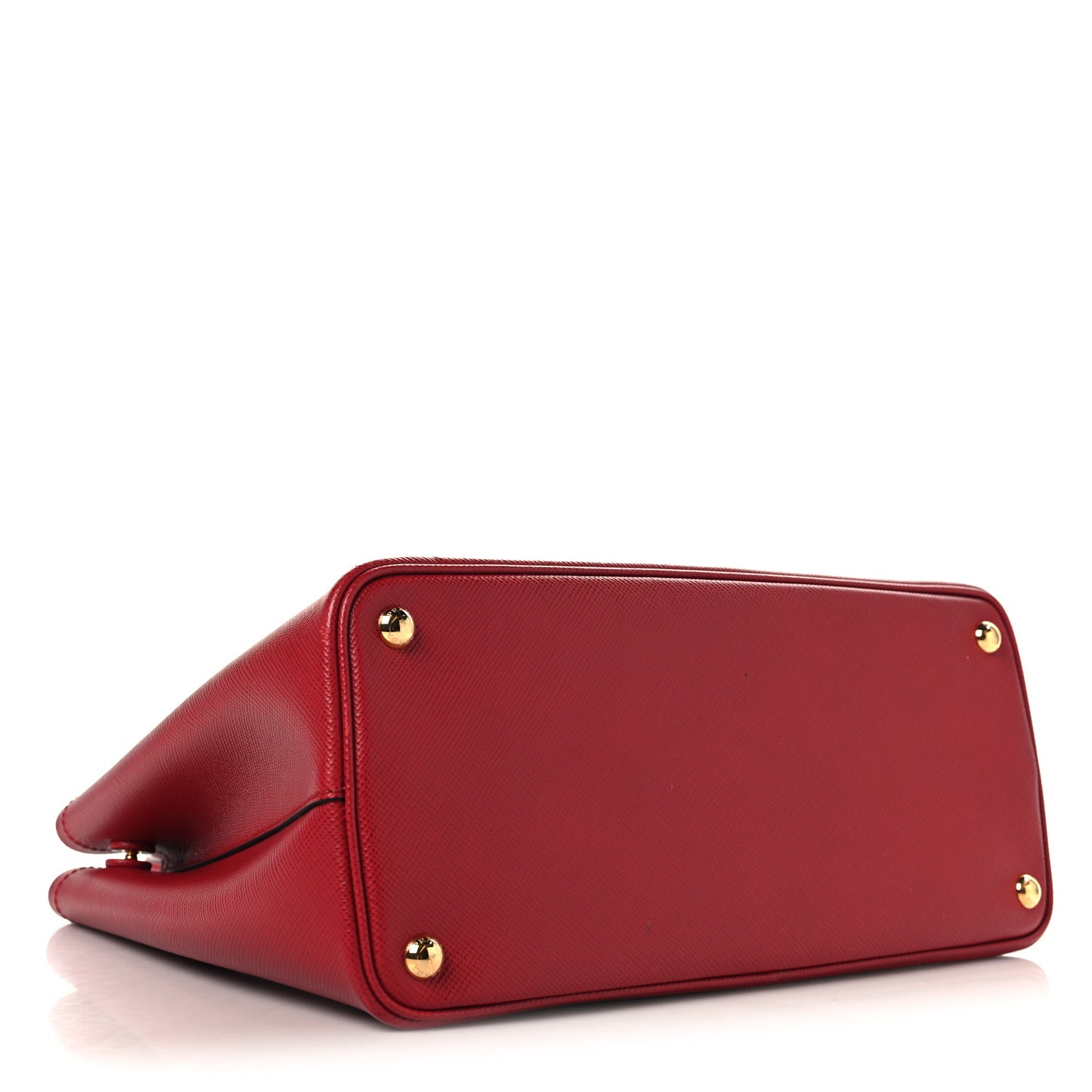 Cuir Medium Double Bag Fuoco Black