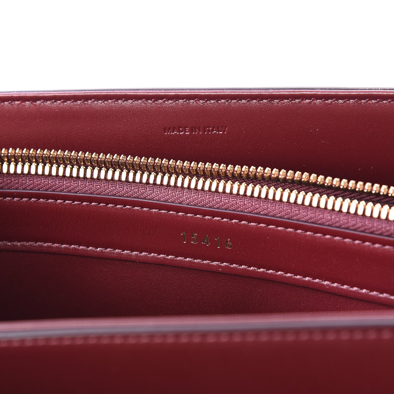 Celine Satinated Calfskin Medium 16 Top Handle Bag Light Burgundy 9 of 10