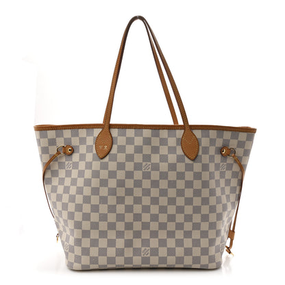 Louis Vuitton Damier Azur Neo Neverfull MM Rose Ballerine 1 of 13