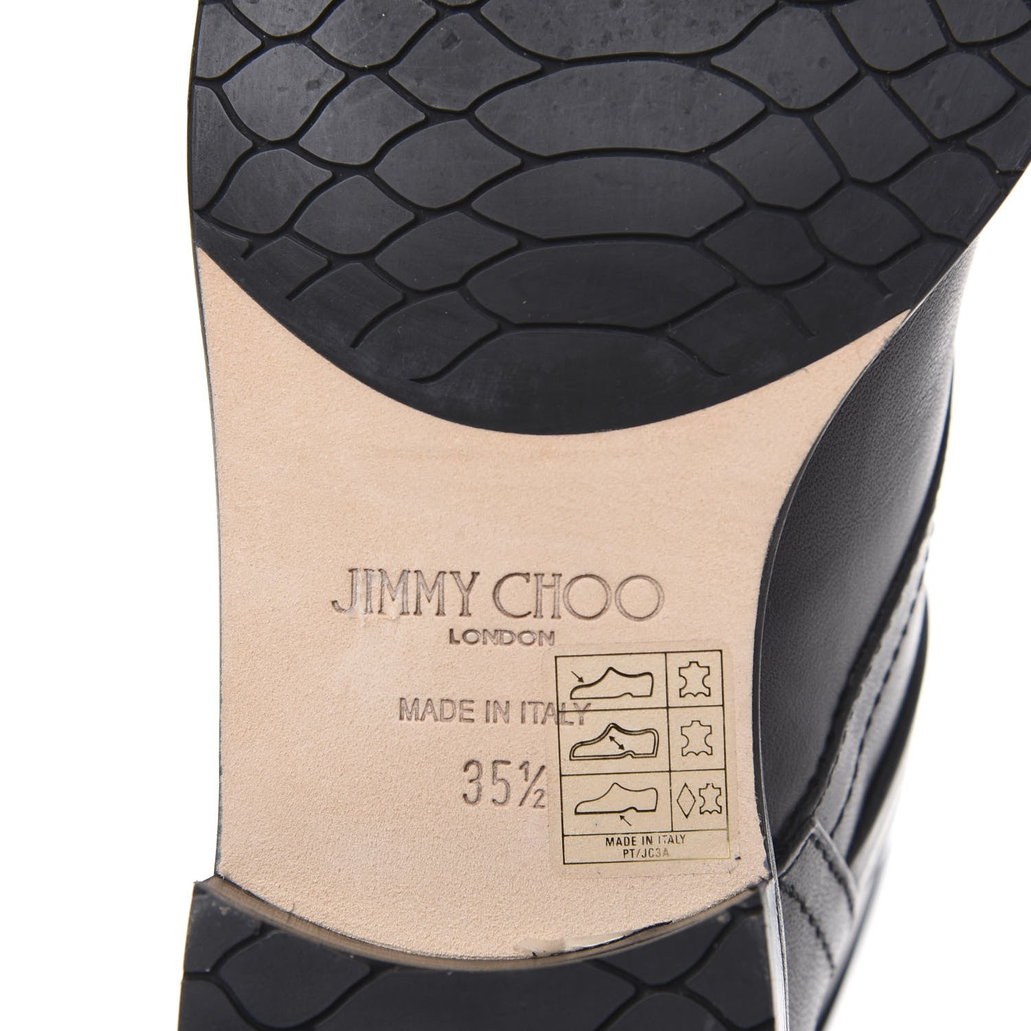 Jimmy Choo Grainy Calfskin Dalston Boots 35.5 Black 6 of 10