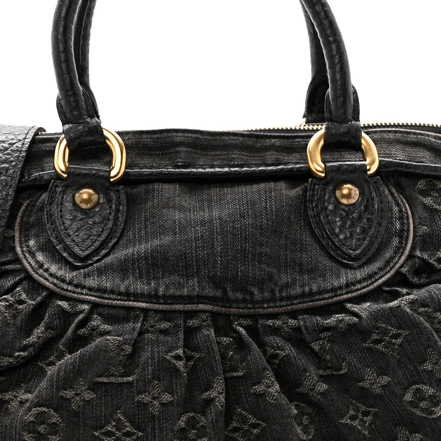 Louis Vuitton Denim Neo Cabby MM Black 7 of 14