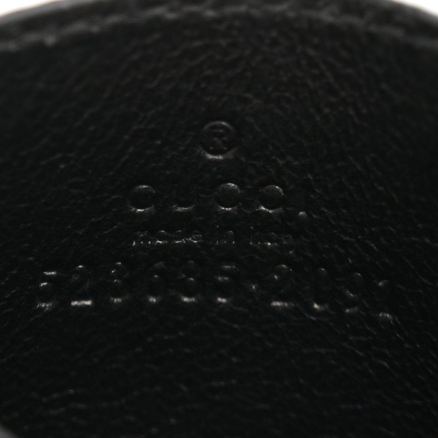 Gucci Pebbled Calfskin Animalier Card Holder Black 6 of 7