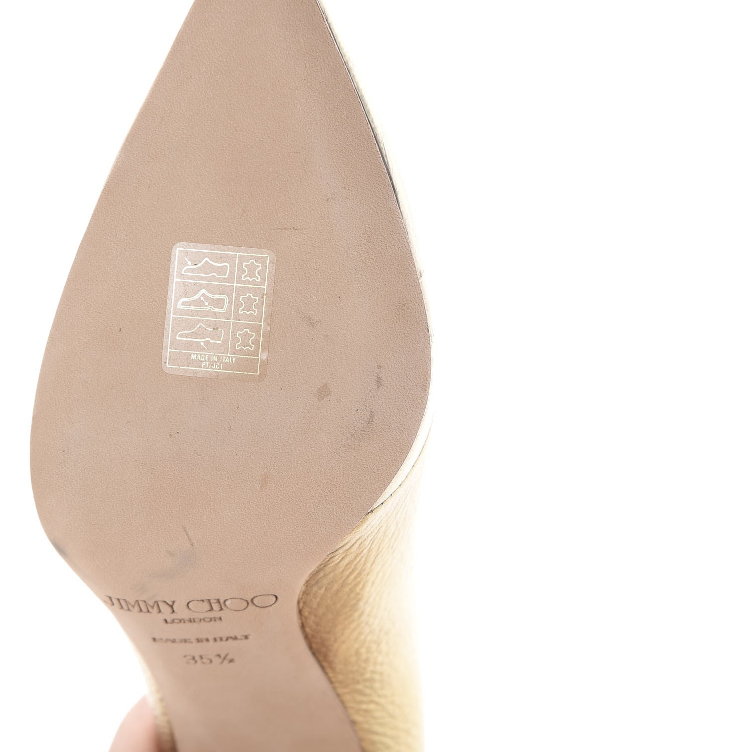 Jimmy Choo Metallic Calfskin Tassel Tami 100 Pumps 35.5 Gold 12 of 14