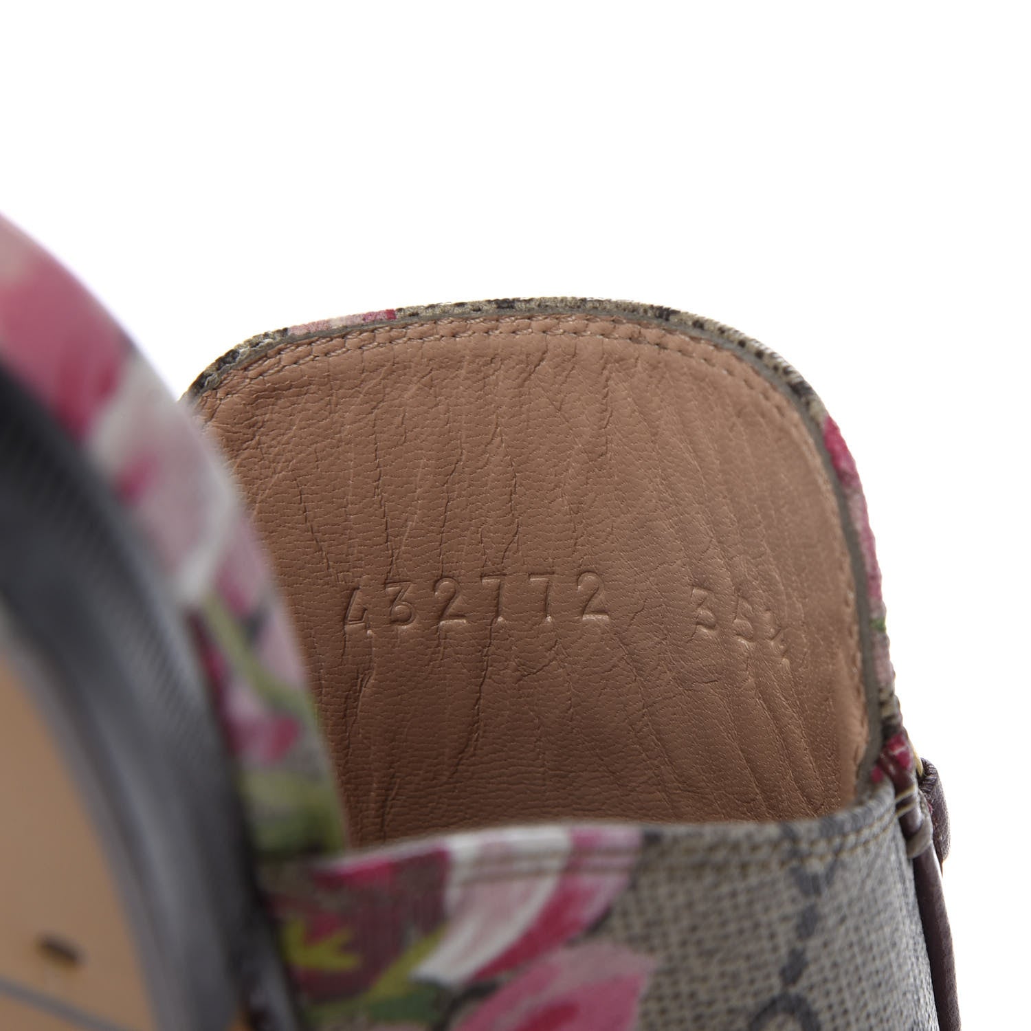 Gucci GG Supreme Monogram Blooms Womens Princetown Slippers 35.5 Beige Multicolor Dry Rose 9 of 10