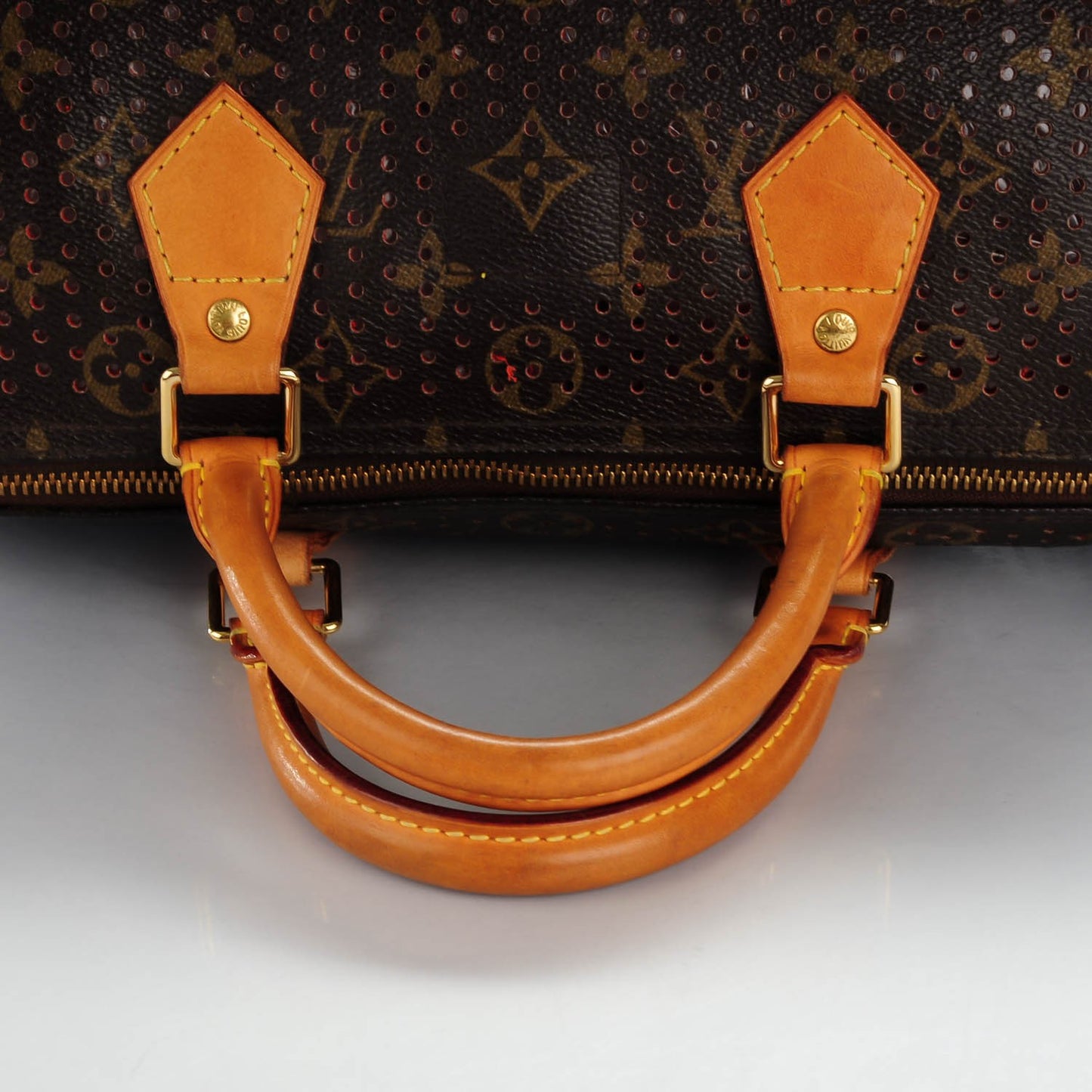 Monogram Perforated Speedy 30 Orange