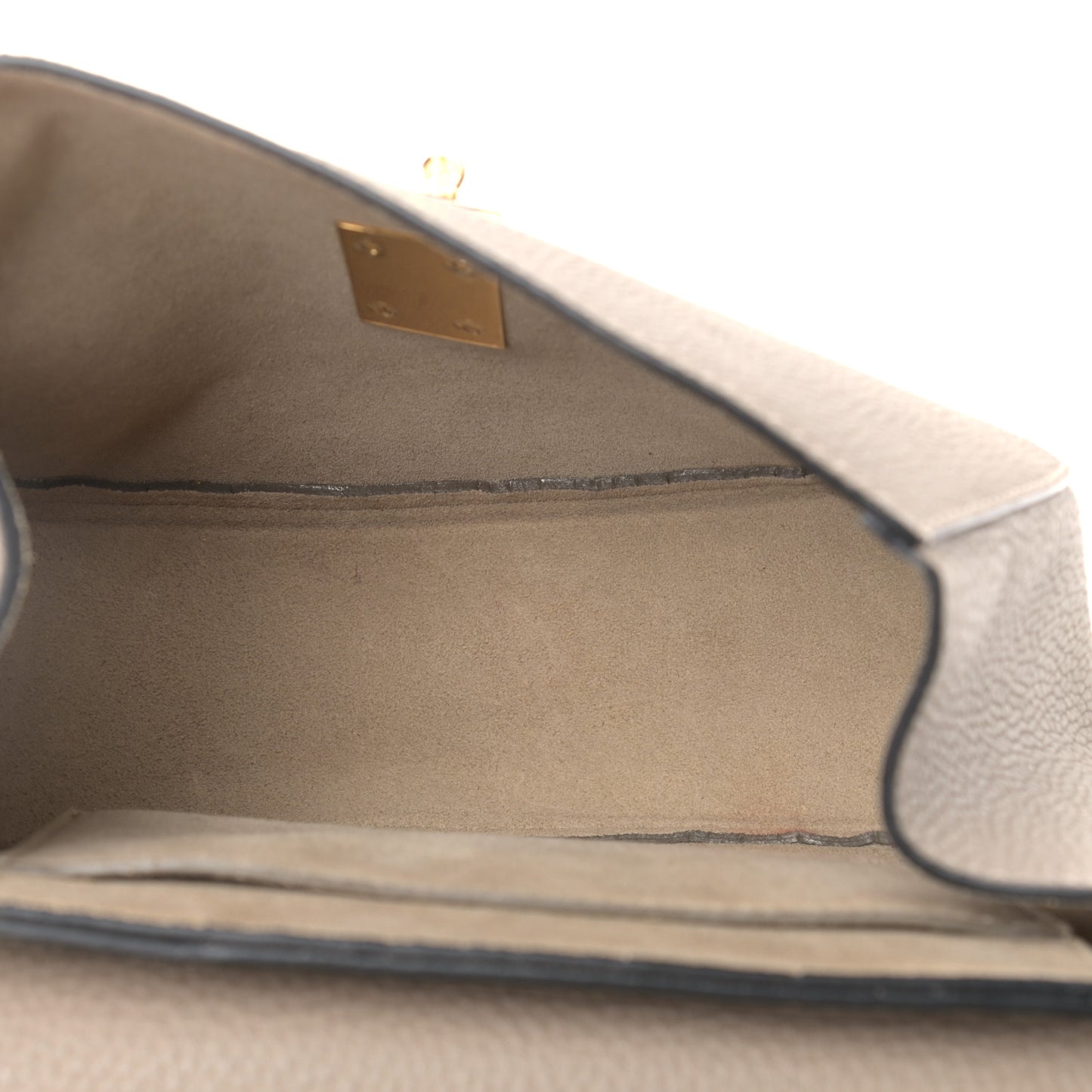 Grained Lambskin Drew Shoulder Bag Motty Grey