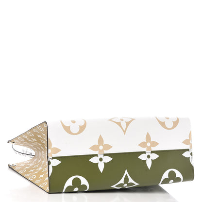 Louis Vuitton Monogram Giant Onthego GM Kaki Beige 5 of 11