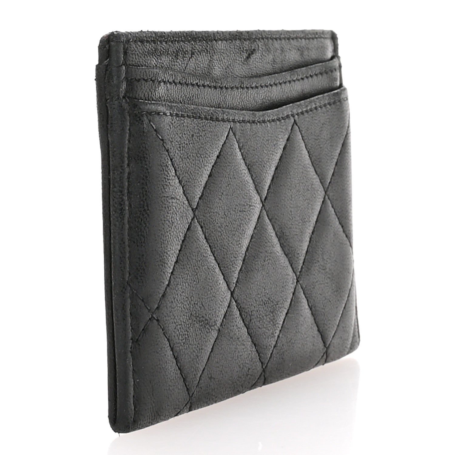 Chanel Lambskin Quilted Card Holder Black 3 of 8