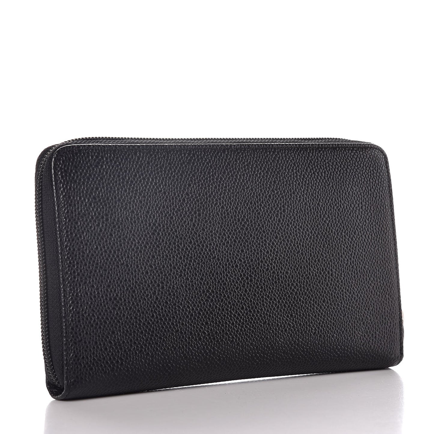 Caviar Timeless Travel Zip Wallet Black