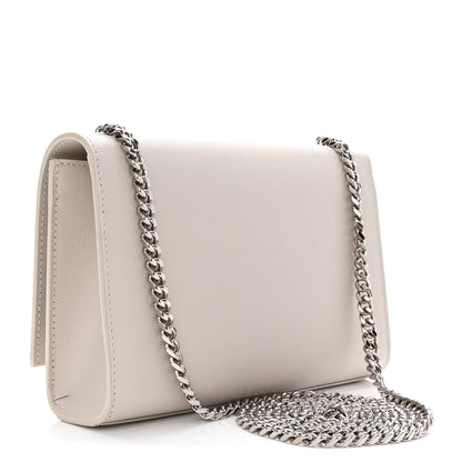 Saint Laurent Grain De Poudre Small Classic Monogram Kate Tassel Satchel Crema Soft 3 of 9