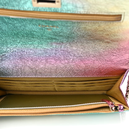 Chanel Metallic Goatskin Quilted 2.55 Reissue Wallet on Chain WOC Multicolor 5 of 12