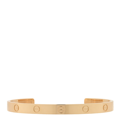 Cartier 18K Yellow Gold LOVE Cuff Bracelet 19 1 of 4