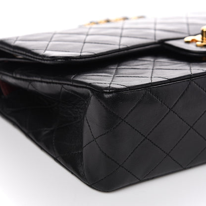 Chanel Lambskin Quilted Medium Double Flap Black 8 of 17