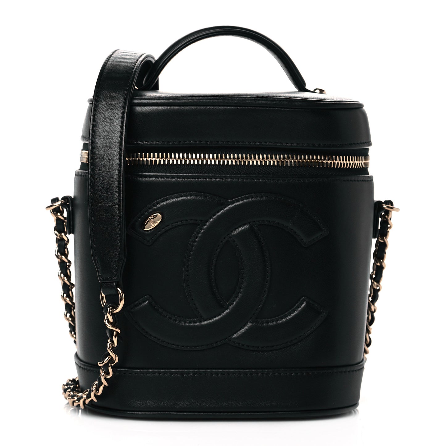 Lambskin Timeless Vanity Cosmetic Case Black