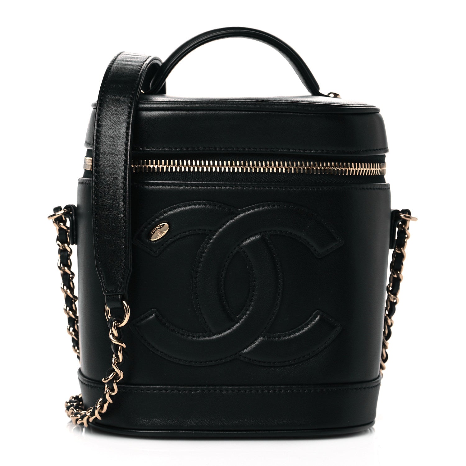 Chanel Lambskin Timeless Vanity Cosmetic Case Black 1 of 10