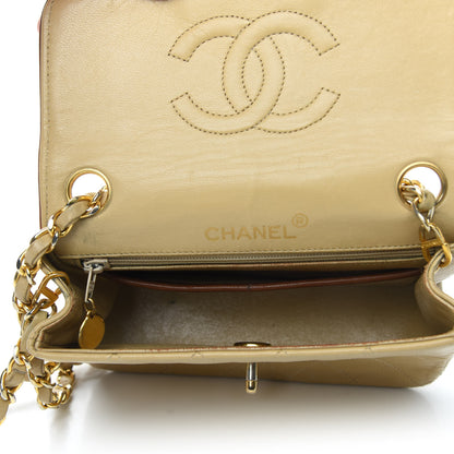 Chanel Lambskin Quilted Mini Square Flap Beige 7 of 10