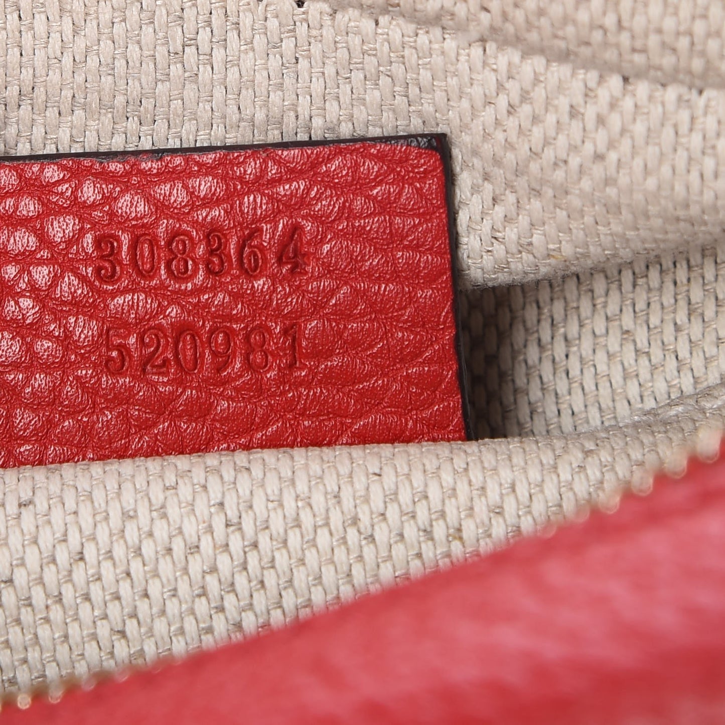Pebbled Calfskin Small Soho Disco Bag Tabasco Red