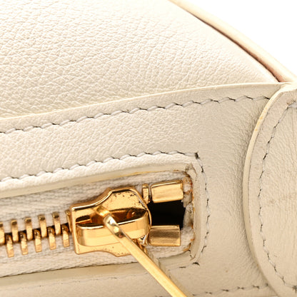 Celine Supple Calfskin Cuir Triomphe Heloise Shoulder Bag White 13 of 15