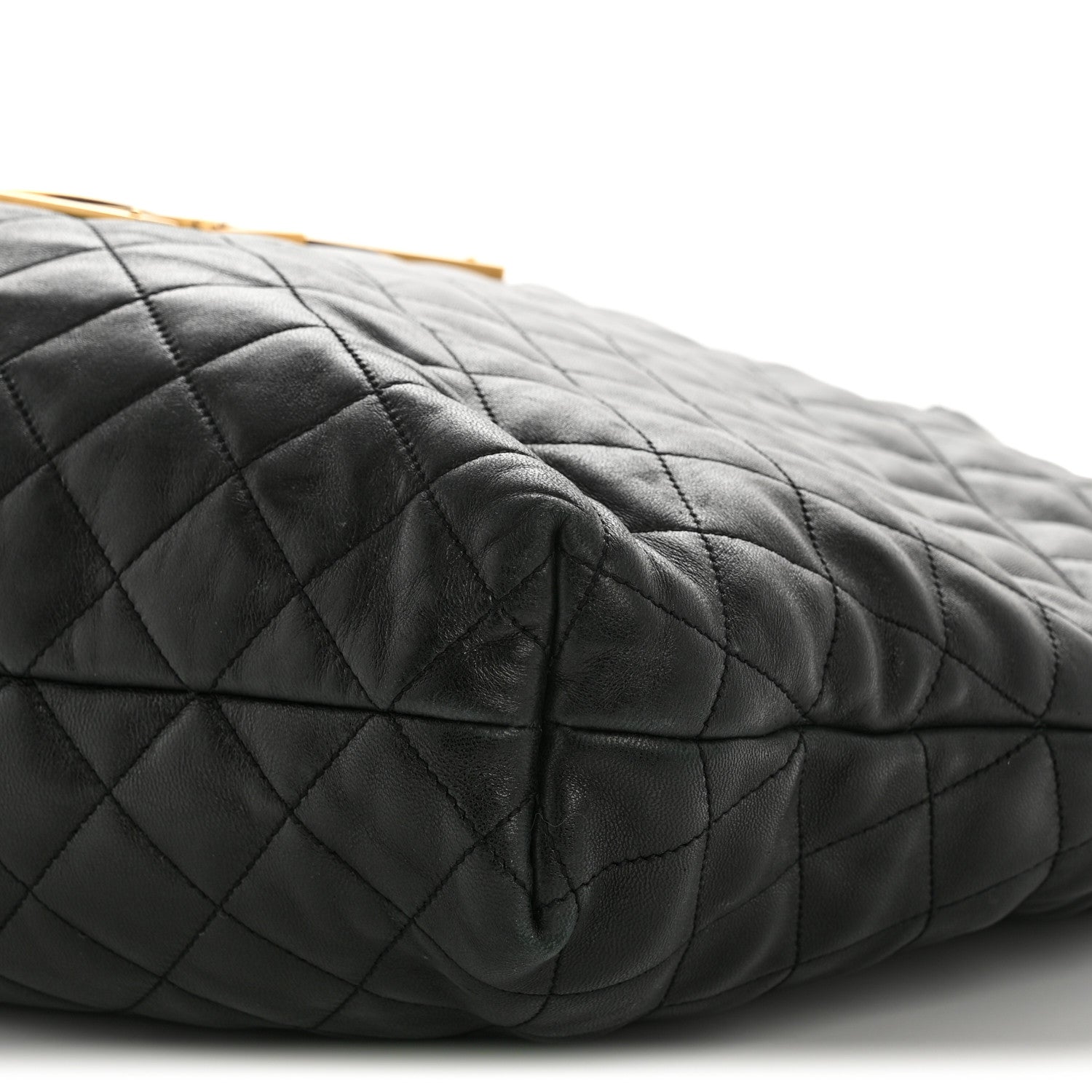 Saint Laurent Lambskin Quilted Maxi Icare Shopping Tote Black 12 of 18