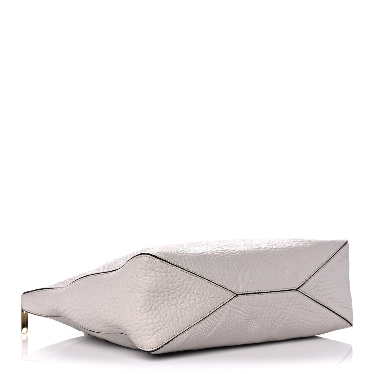 Heritage Grain Check Embossed Medium Dewsbury Tote Pale Grey