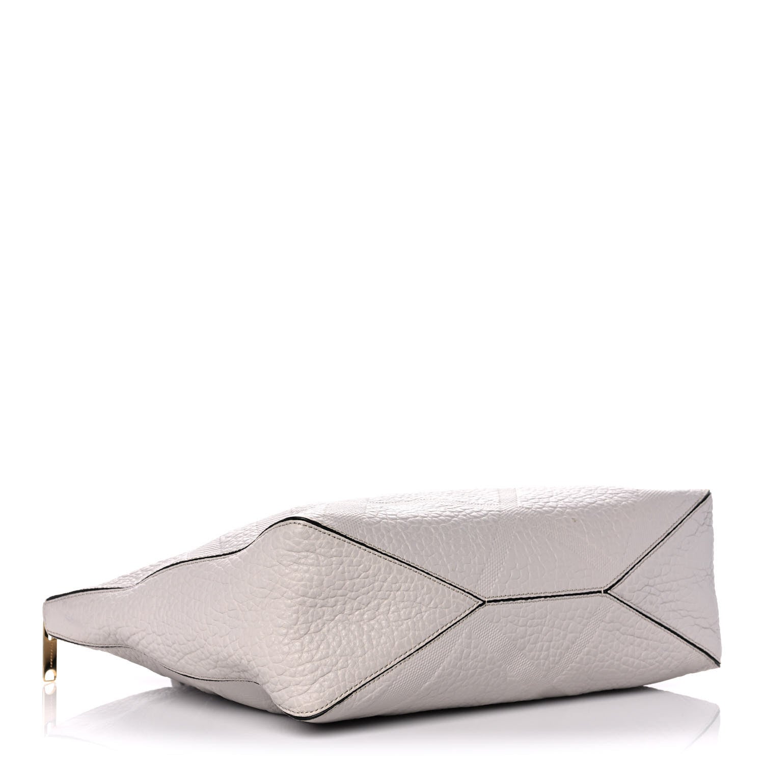 Burberry Heritage Grain Check Embossed Medium Dewsbury Tote Pale Grey 4 of 17