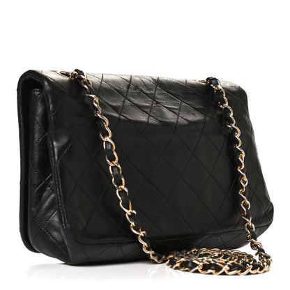 Chanel Lambskin Quilted Small Single Flap Black 2 of 14