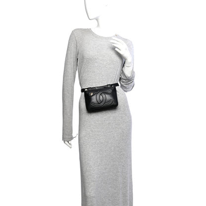 Chanel Lambskin CC Mania Waist Belt Bag Black 2 of 10