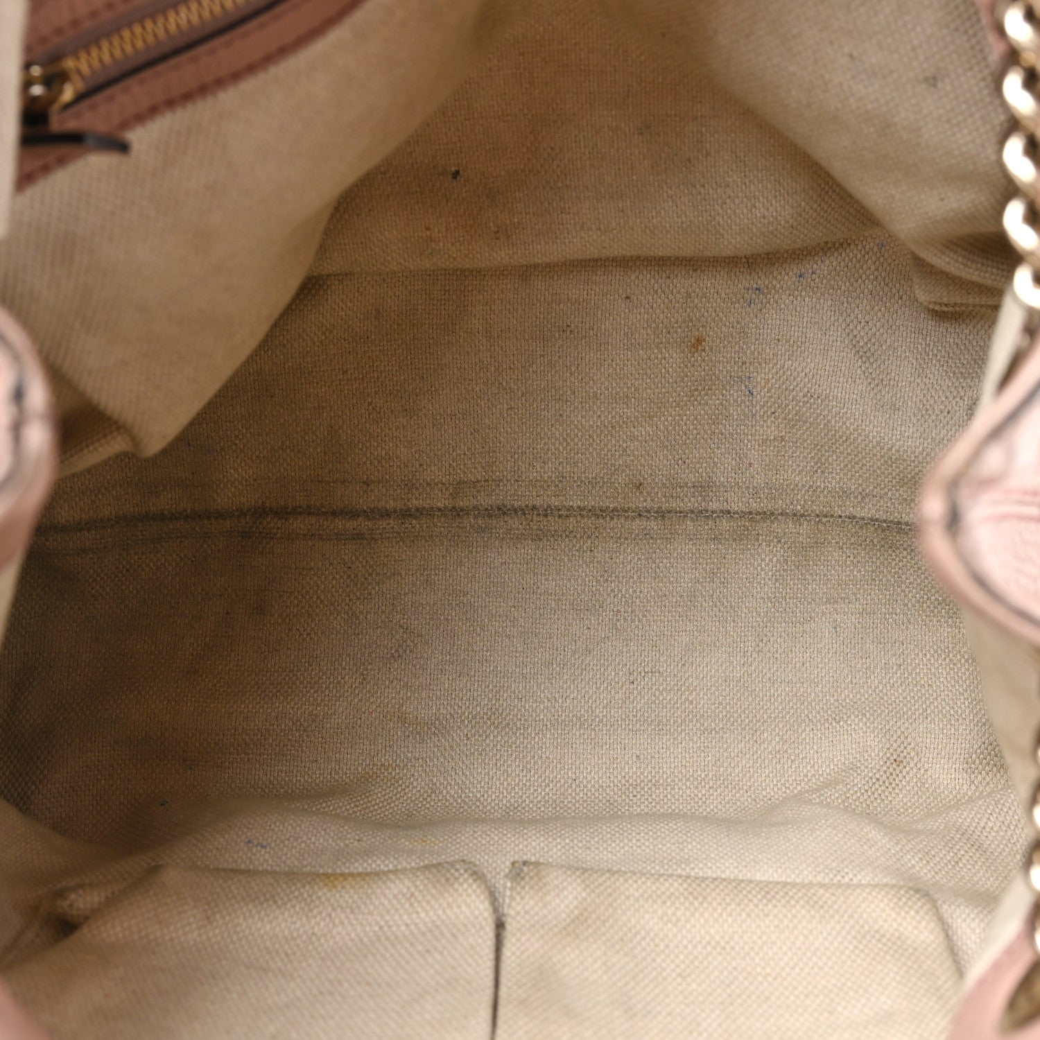 Gucci Pebbled Calfskin Medium Soho Chain Shoulder Bag Dark Cipria 5 of 21