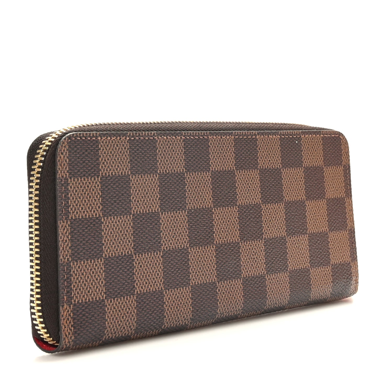 Damier Ebene Clemence Wallet Cherry
