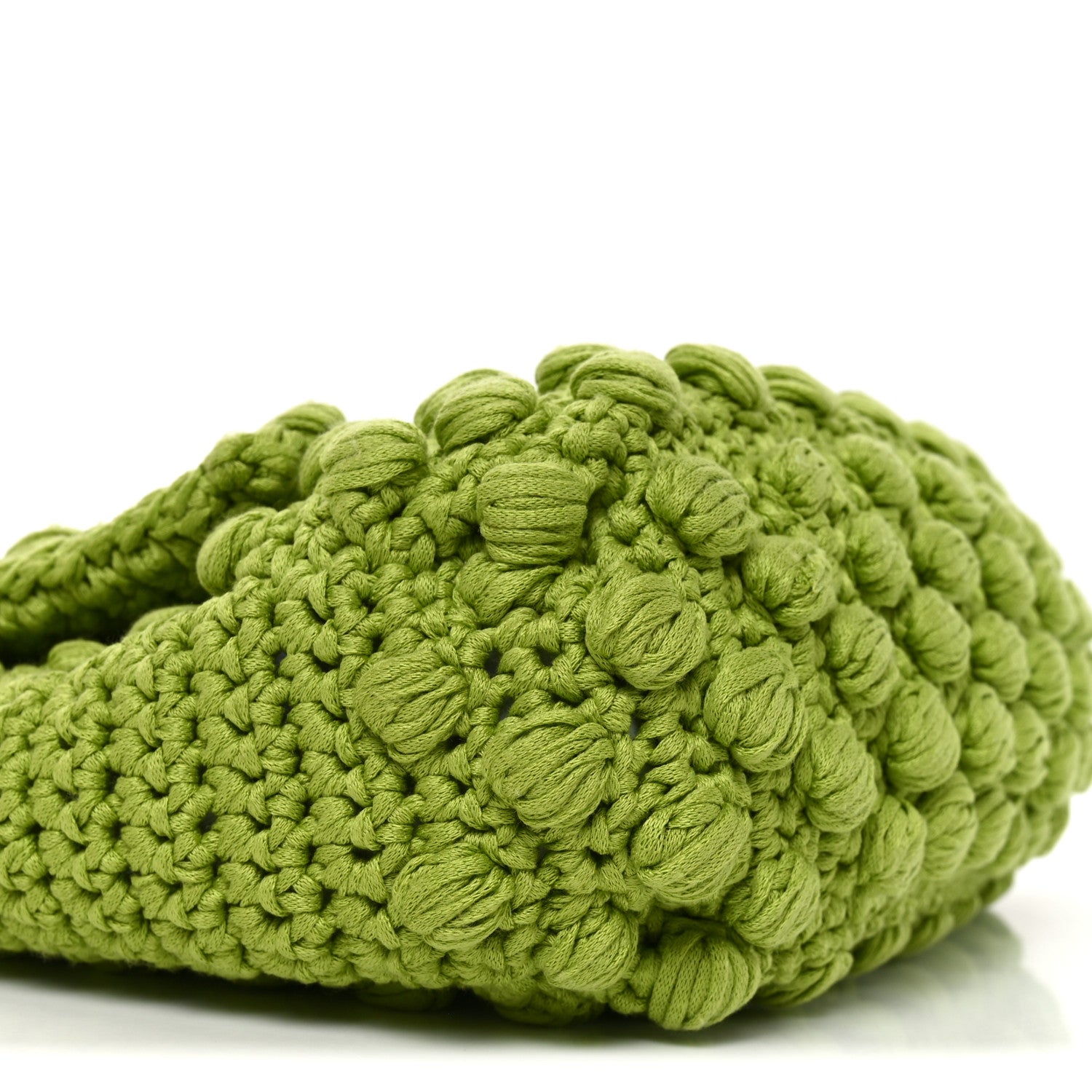 Fendi Wool Crochet Knit Mama Baguette Green 9 of 10