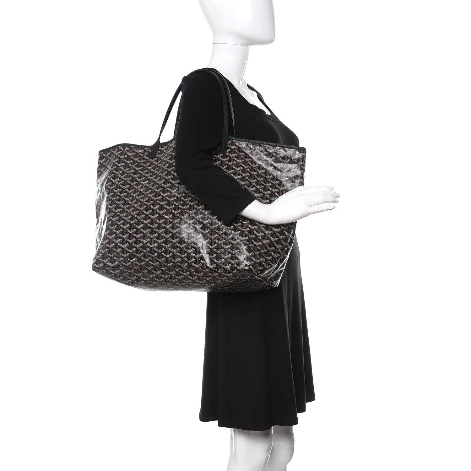 Goyard Goyardine Saint Louis GM Black 2 of 9