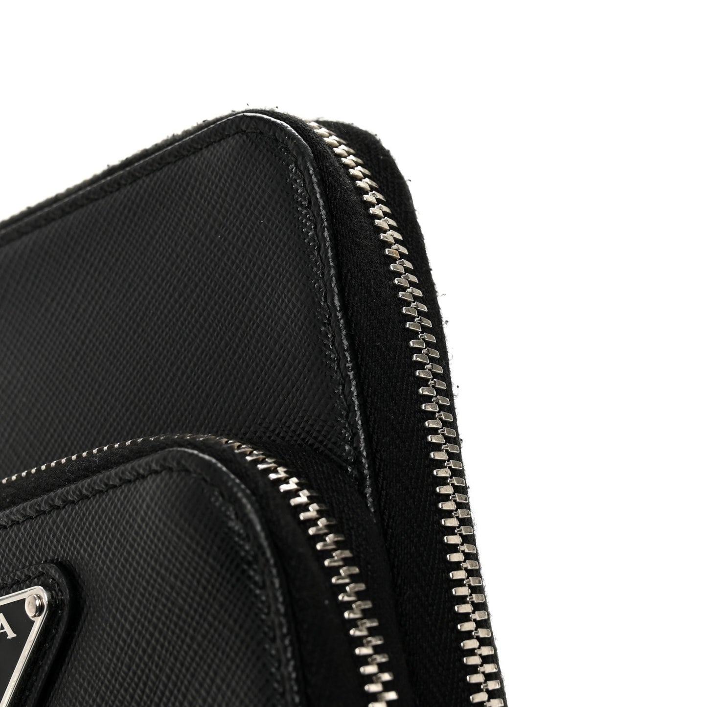 Saffiano Smartphone Case Crossbody Black
