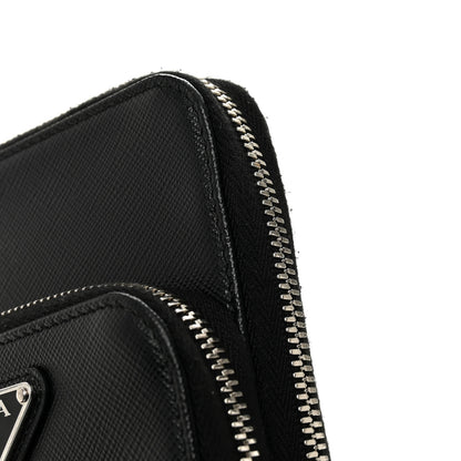 Prada Saffiano Smartphone Case Crossbody Black 11 of 12