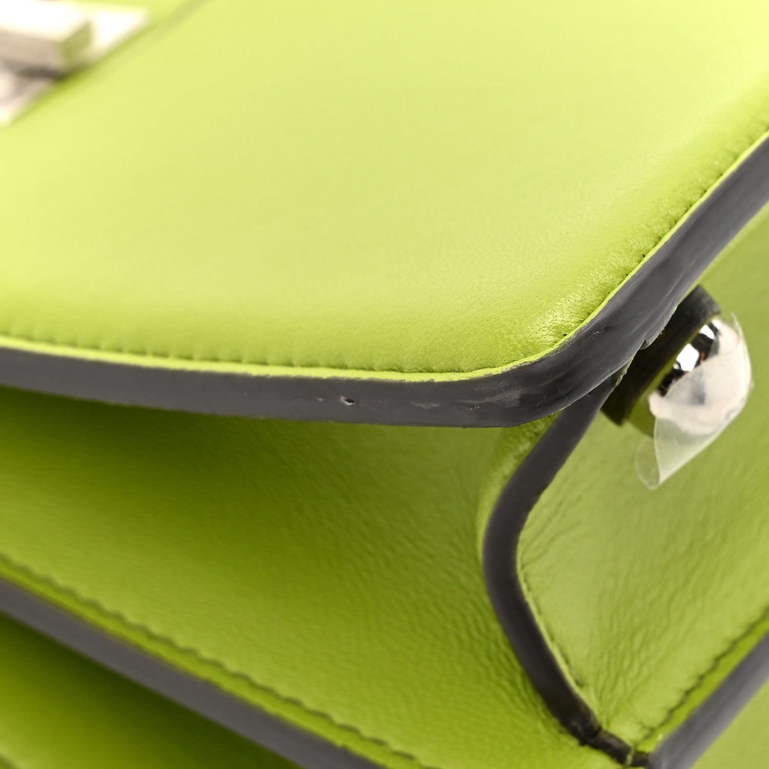 Fendi Shiny Nappa Petite Peekaboo I SEE U Satchel Verde Mela 13 of 16