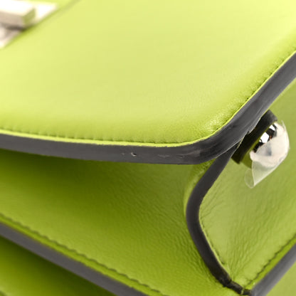 Fendi Shiny Nappa Petite Peekaboo I SEE U Satchel Verde Mela 13 of 16