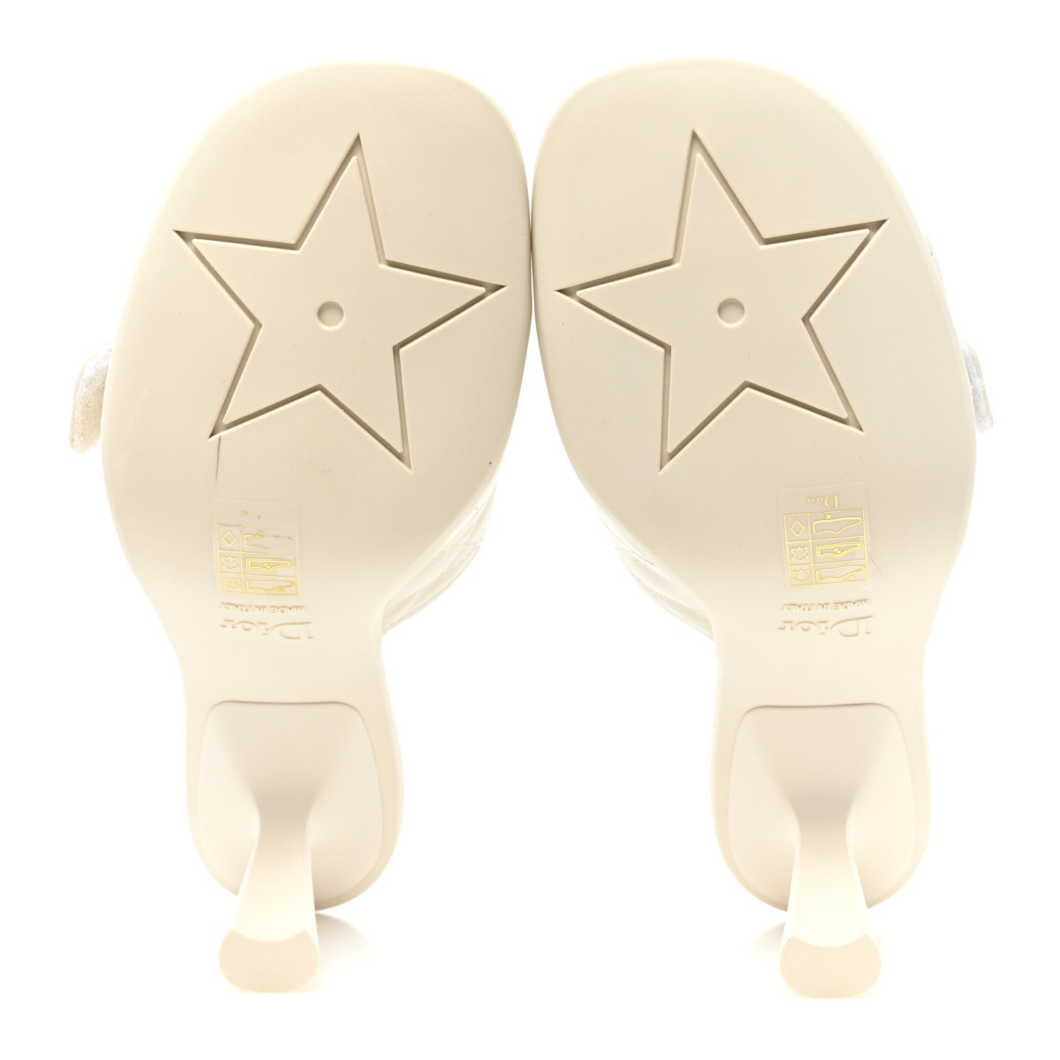 Christian Dior Calfskin Cannage Quilted Dio(r)evolution 80mm Slide Sandals 39 Off White 5 of 8