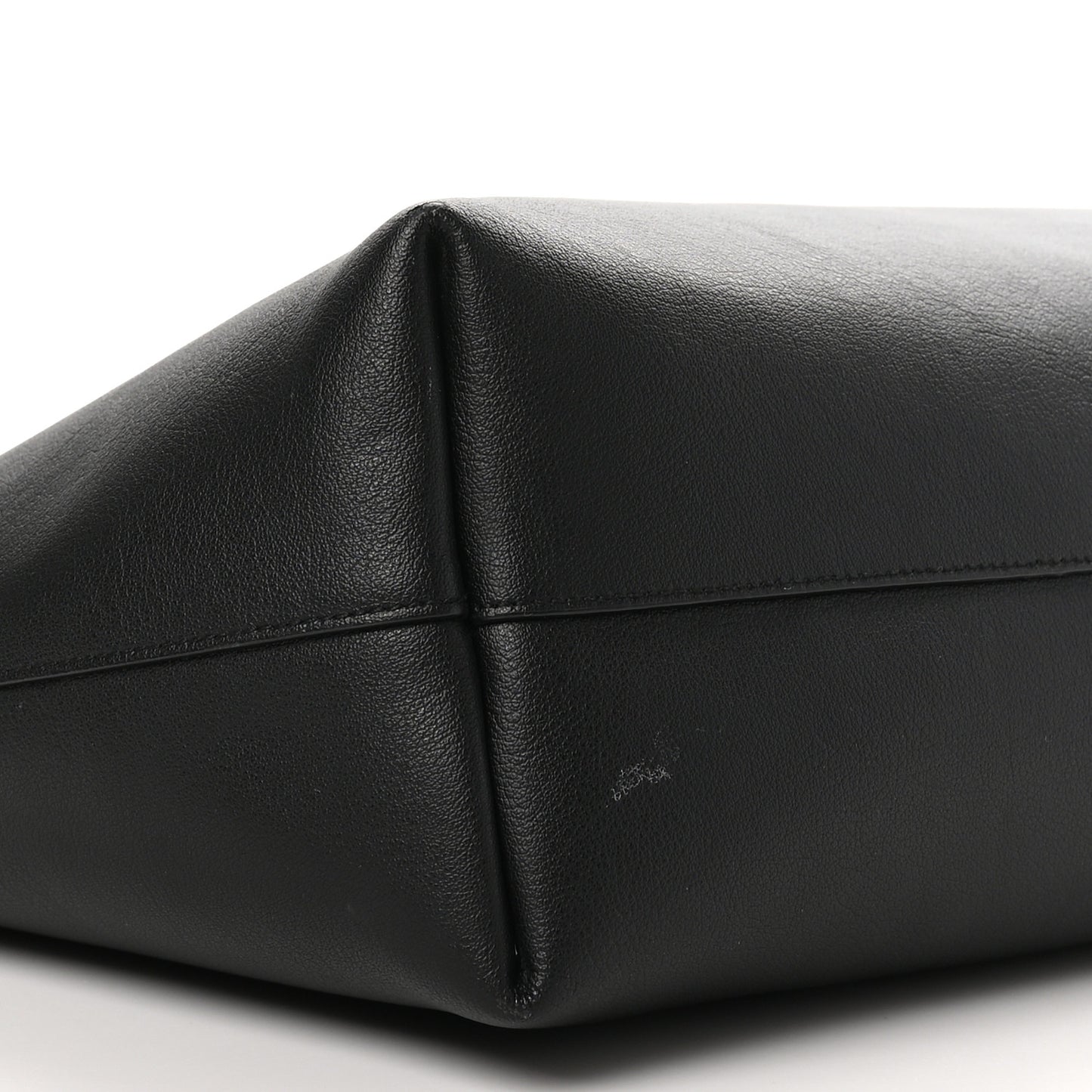 Calfskin Large Shopping Tote Black