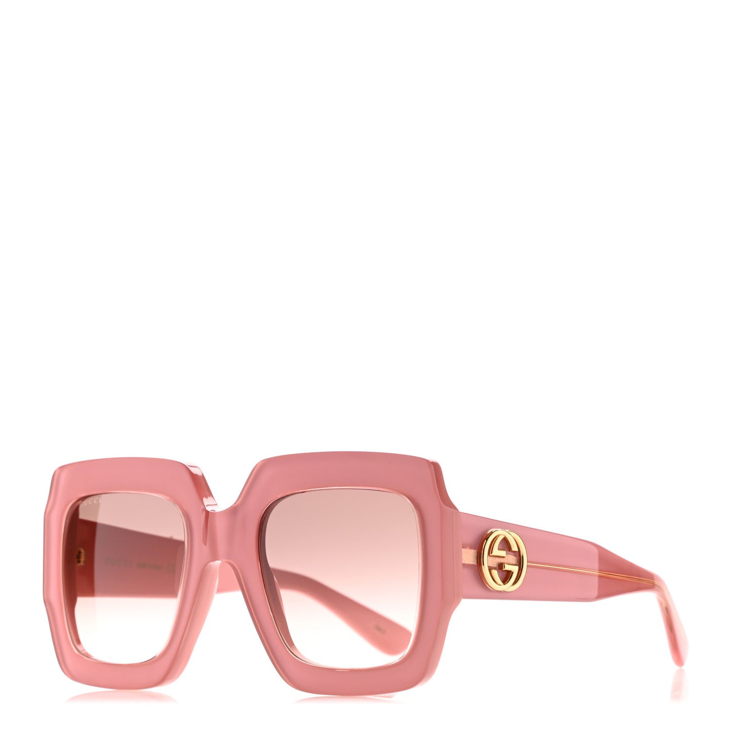 Square Frame GG0178S Sunglasses Rose Brown