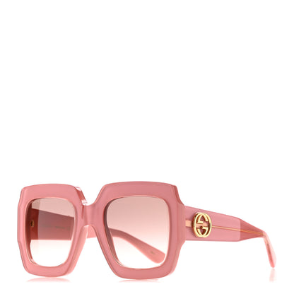 Gucci Square Frame GG0178S Sunglasses Rose Brown 1 of 8