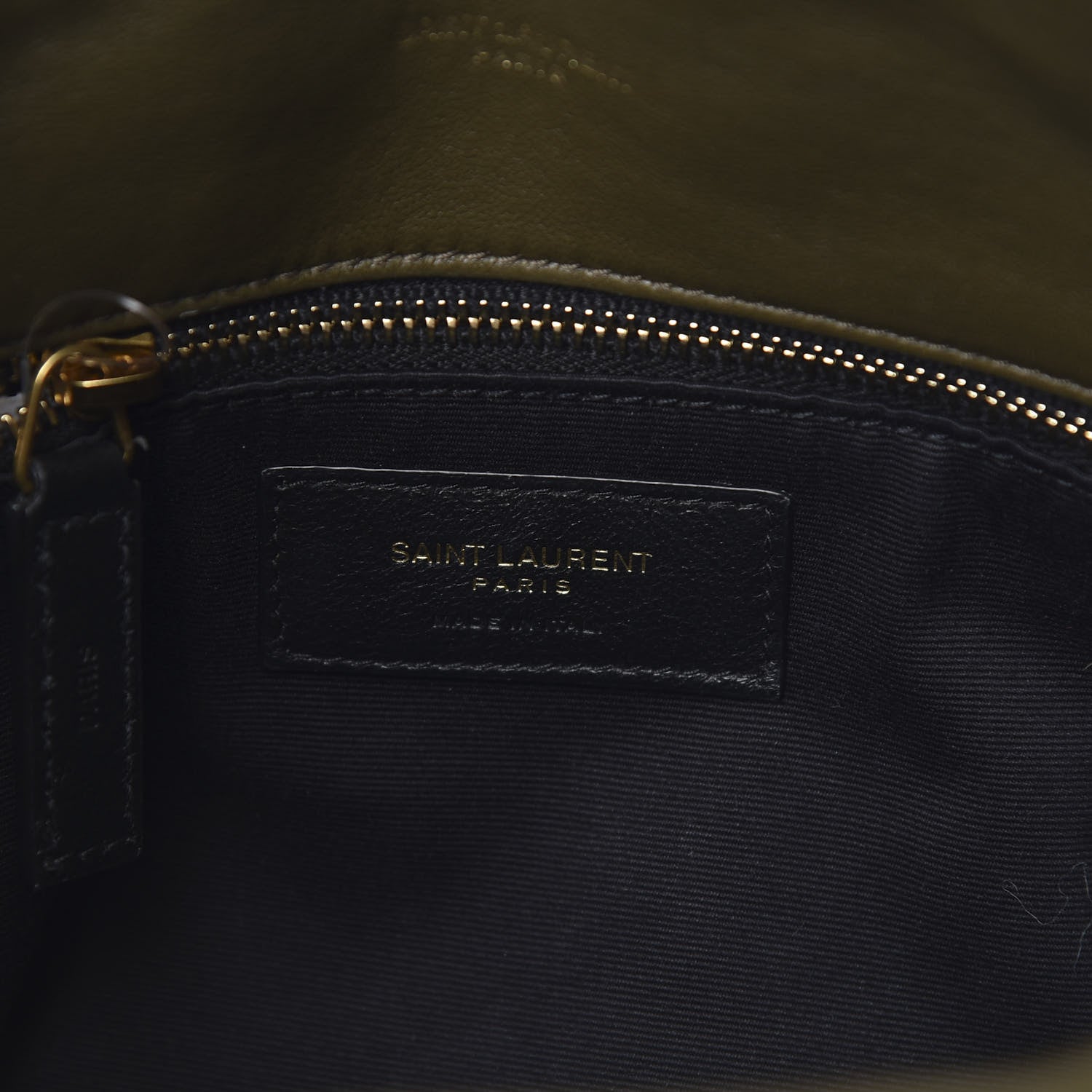 Saint Laurent Lambskin Quilted Medium Loulou Puffer Monogram Chain Satchel Seaweed 6 of 11