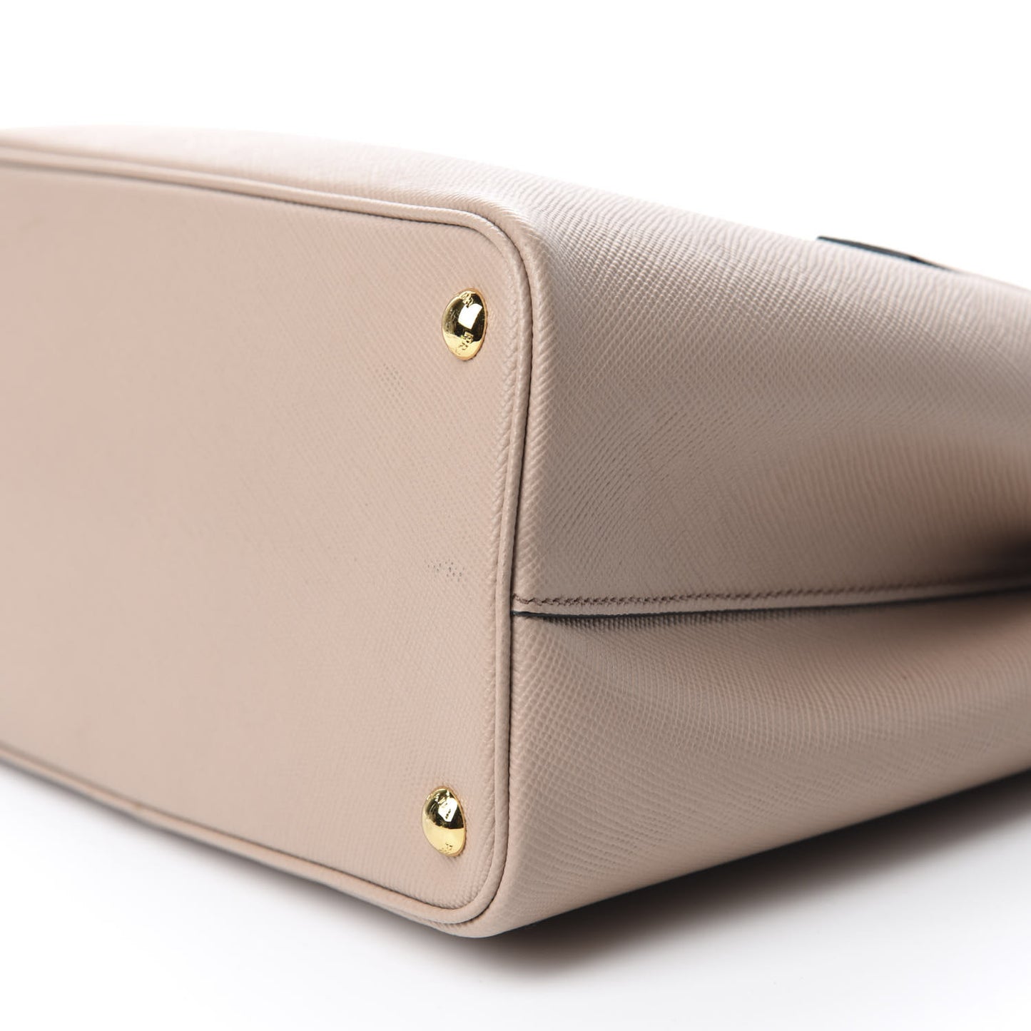 Saffiano Cuir Small Double Bag Cammeo Black