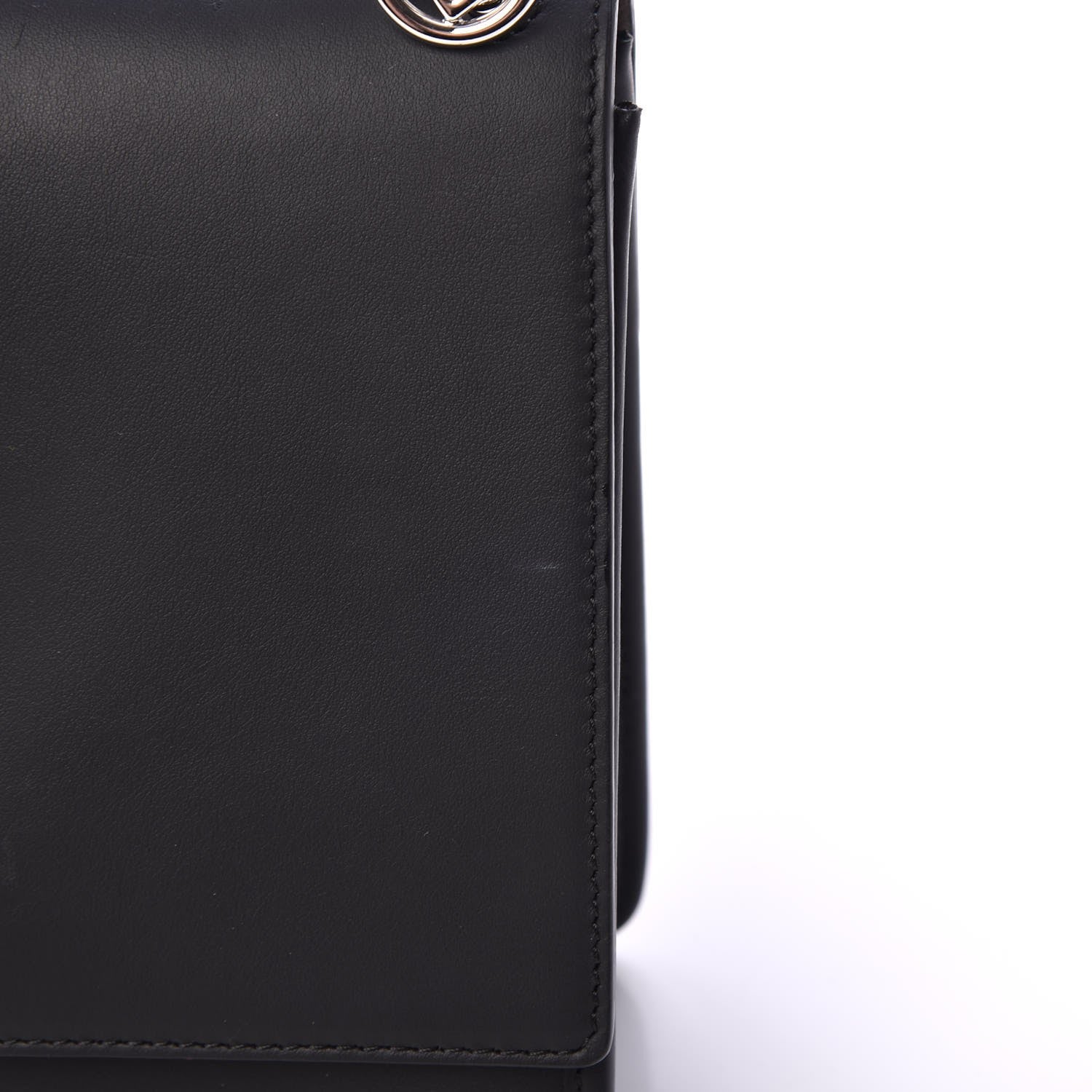 Fendi Vitello Century Opaco F is Fendi Kan I Shoulder Bag Black 9 of 10