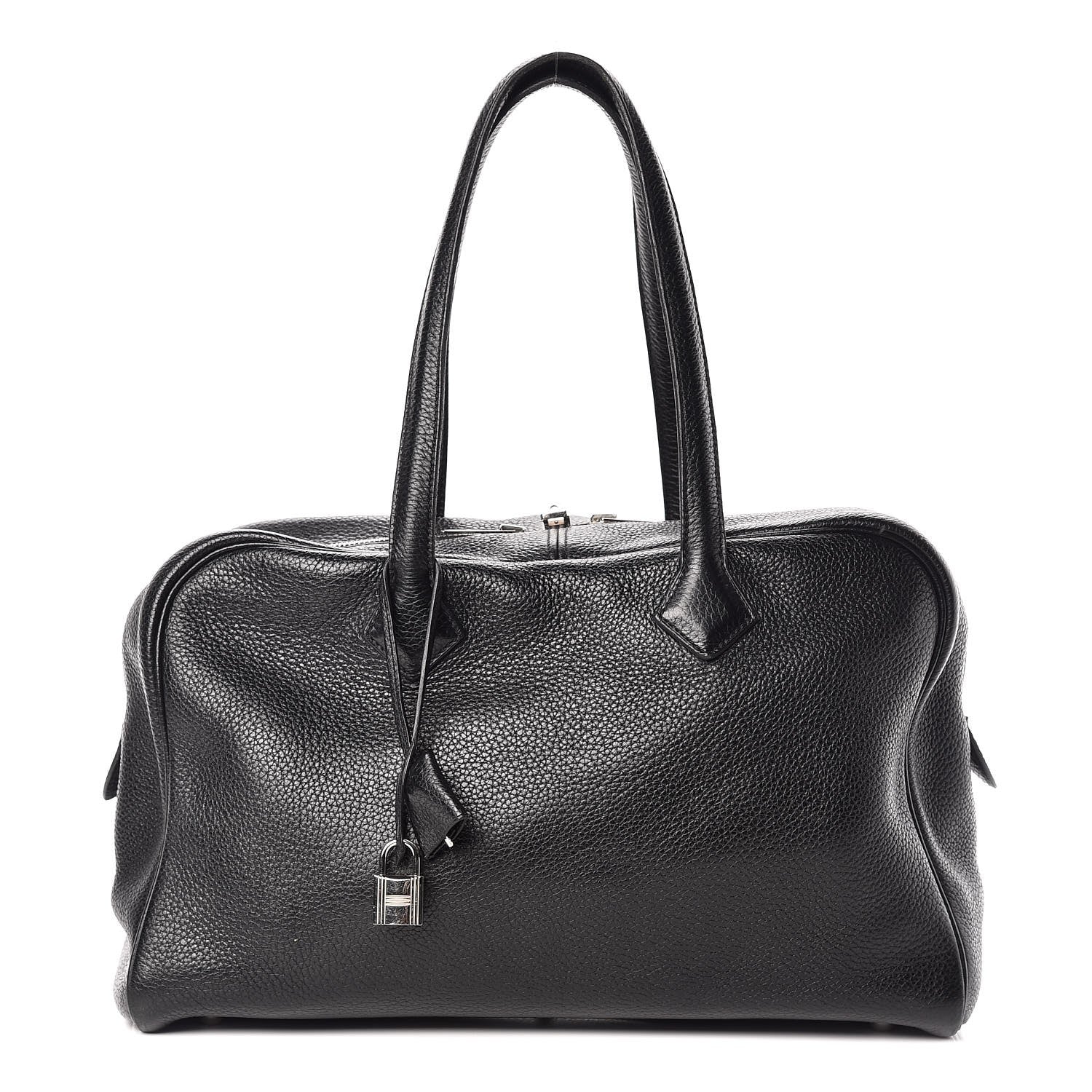 Hermes Taurillon Clemence Victoria II 35 Black 1 of 17