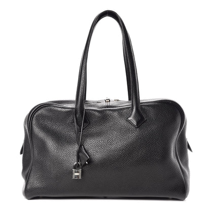 Hermes Taurillon Clemence Victoria II 35 Black 1 of 17