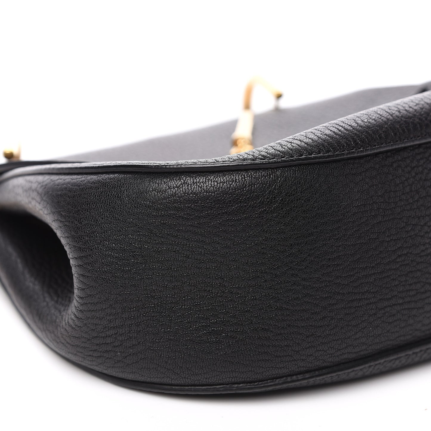 Grained Lambskin Mini Drew Shoulder Bag Black