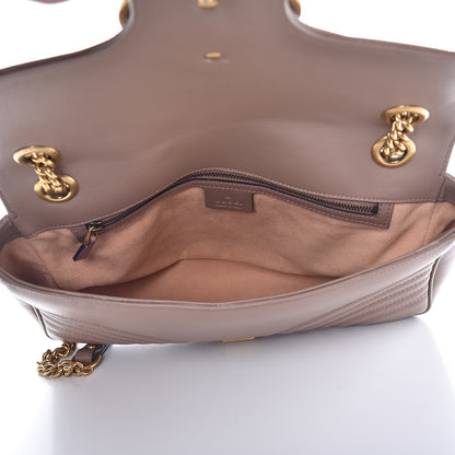 Gucci Calfskin Matelasse Medium GG Marmont Shoulder Bag Porcelain Rose 5 of 7
