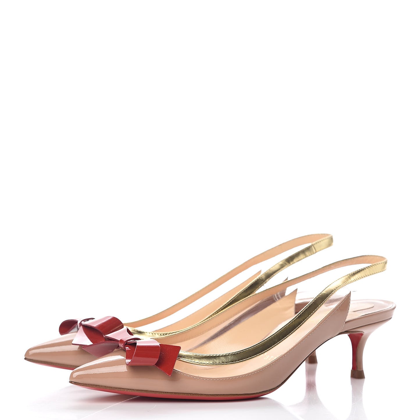Patent PVC Suspenodo Sling 45 Pumps 36 Nude