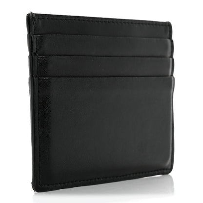 Fendi Vitello Liberty Lucido Metal Monster Eyes Card Holder Black Gold 3 of 13