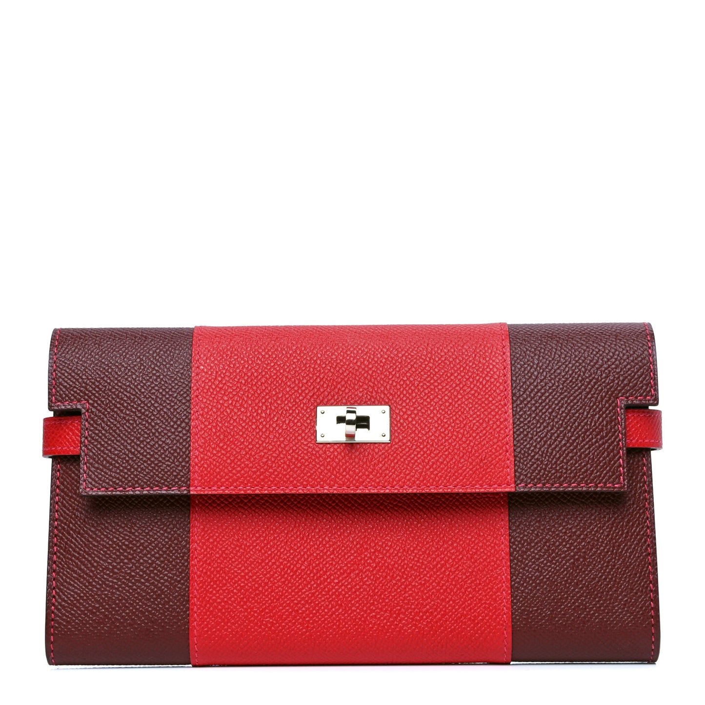 Epsom Flag Kelly Longue Wallet Rouge Casaque Rouge H