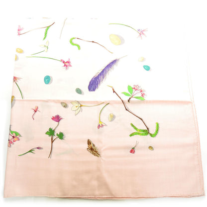 Hermes Cashmere Silk Fleurs et Plumes Shawl 140 3 of 9
